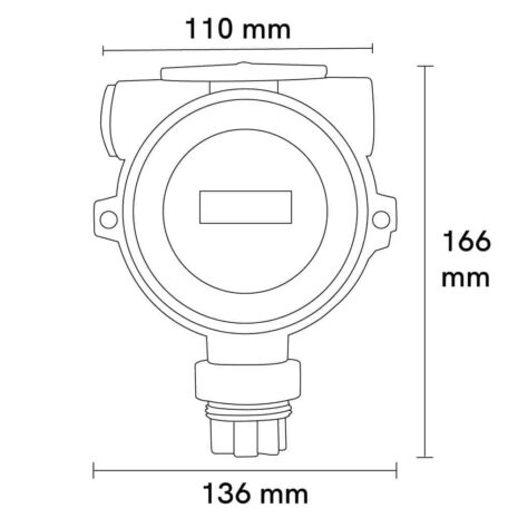 GTD-2000Ex IECEx Gas Detector Vinyl chloride (C2H3Cl) 0-100% LEL - Image 4
