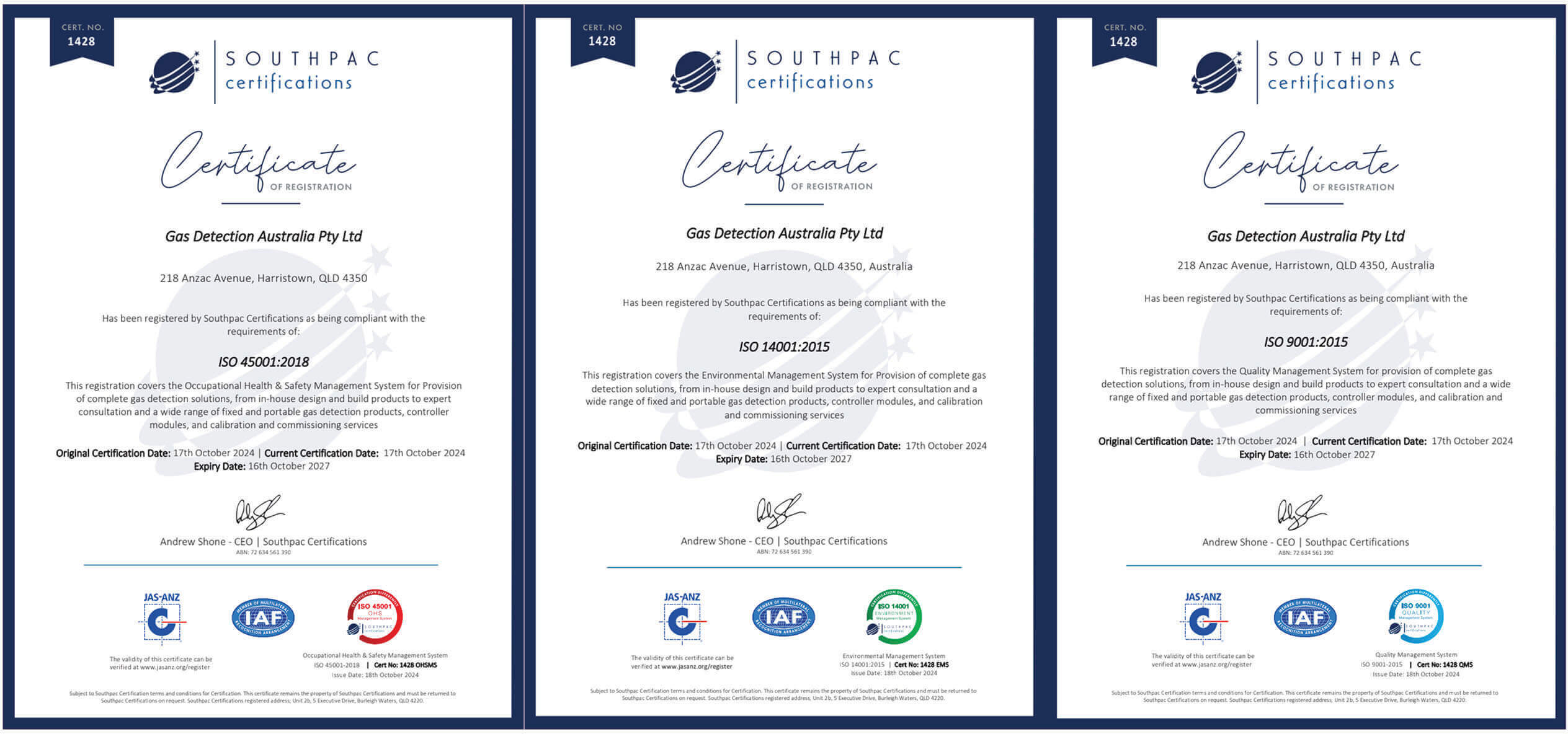 Titles Gas Detection Solutions