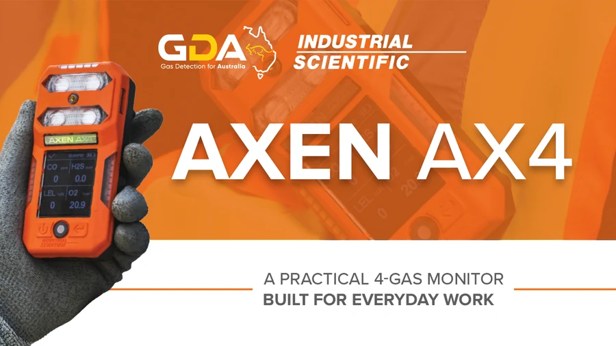 AXEN AX4 – Latest News AXEN AX4 by Industrial Scientific, a practical 4-gas monitor built for everyday work, available from Gas Detection Australia